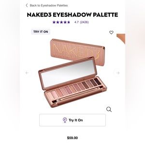 Naked 3 Eyeshadow Palette